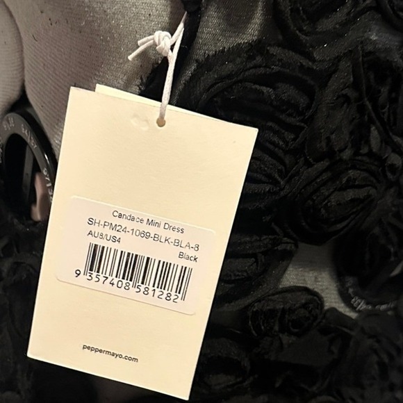 Peppermayo Black Floral Mini Dress - Picture 3 of 3